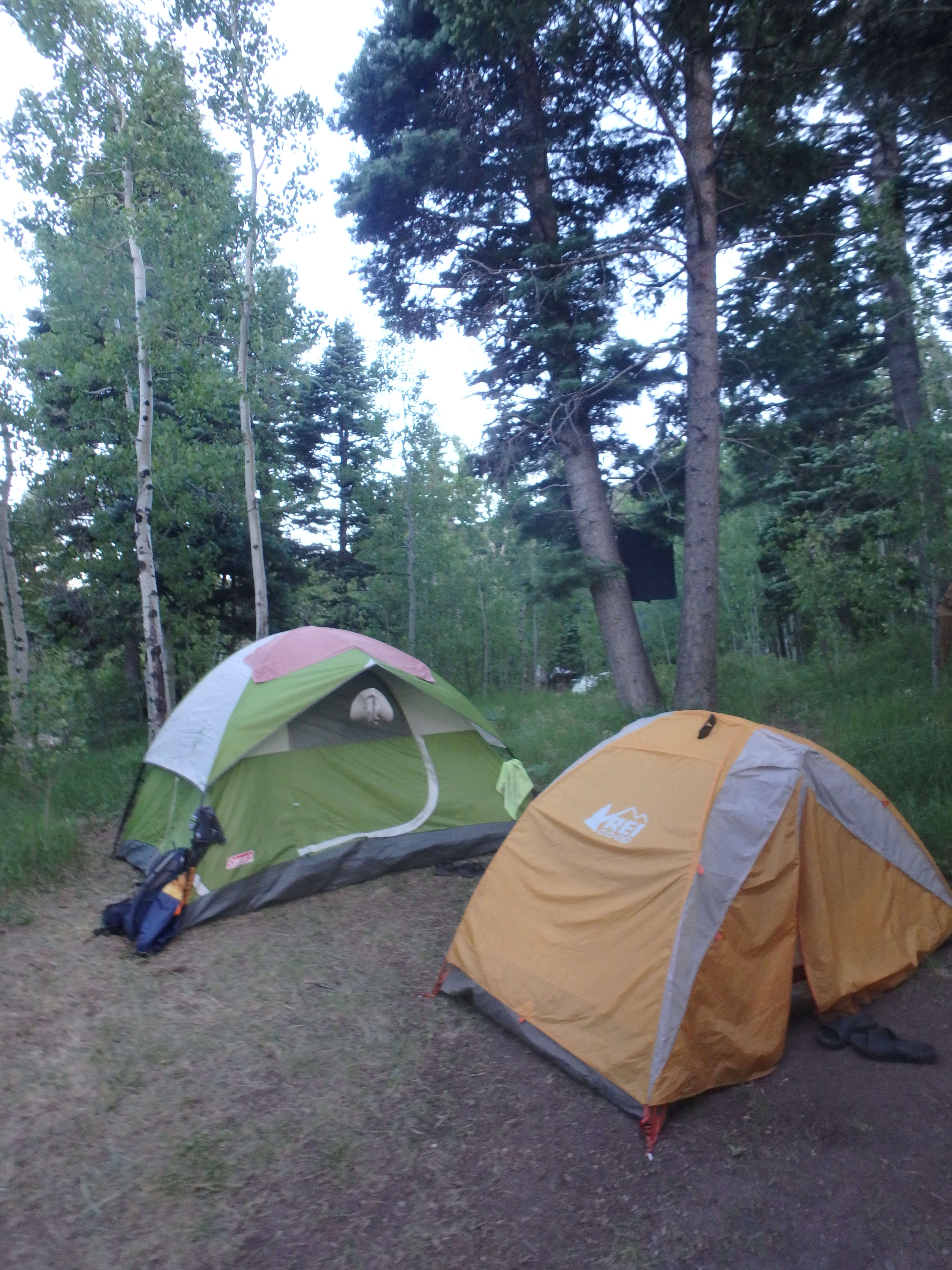 Yellow tent