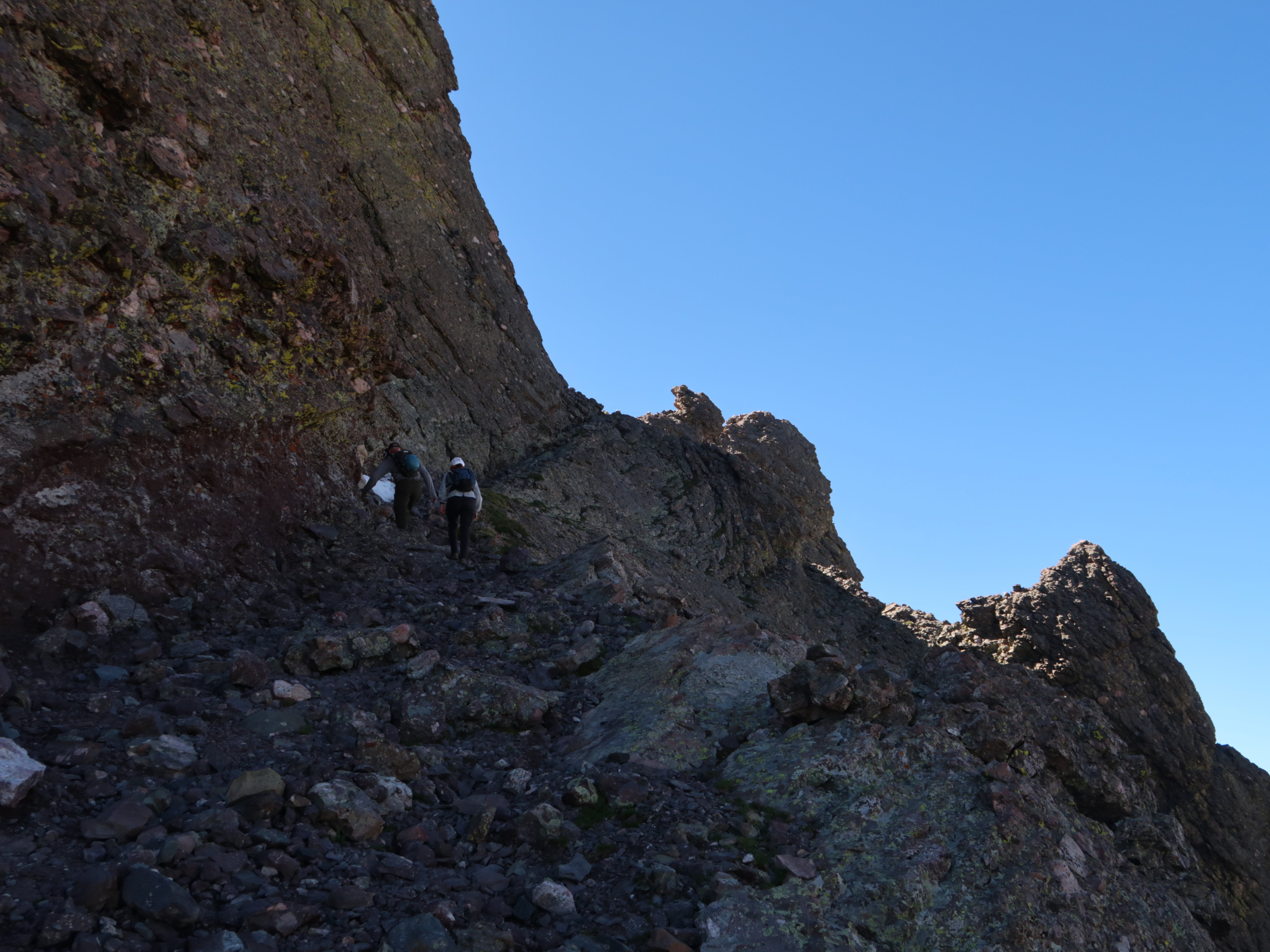 Hiking up