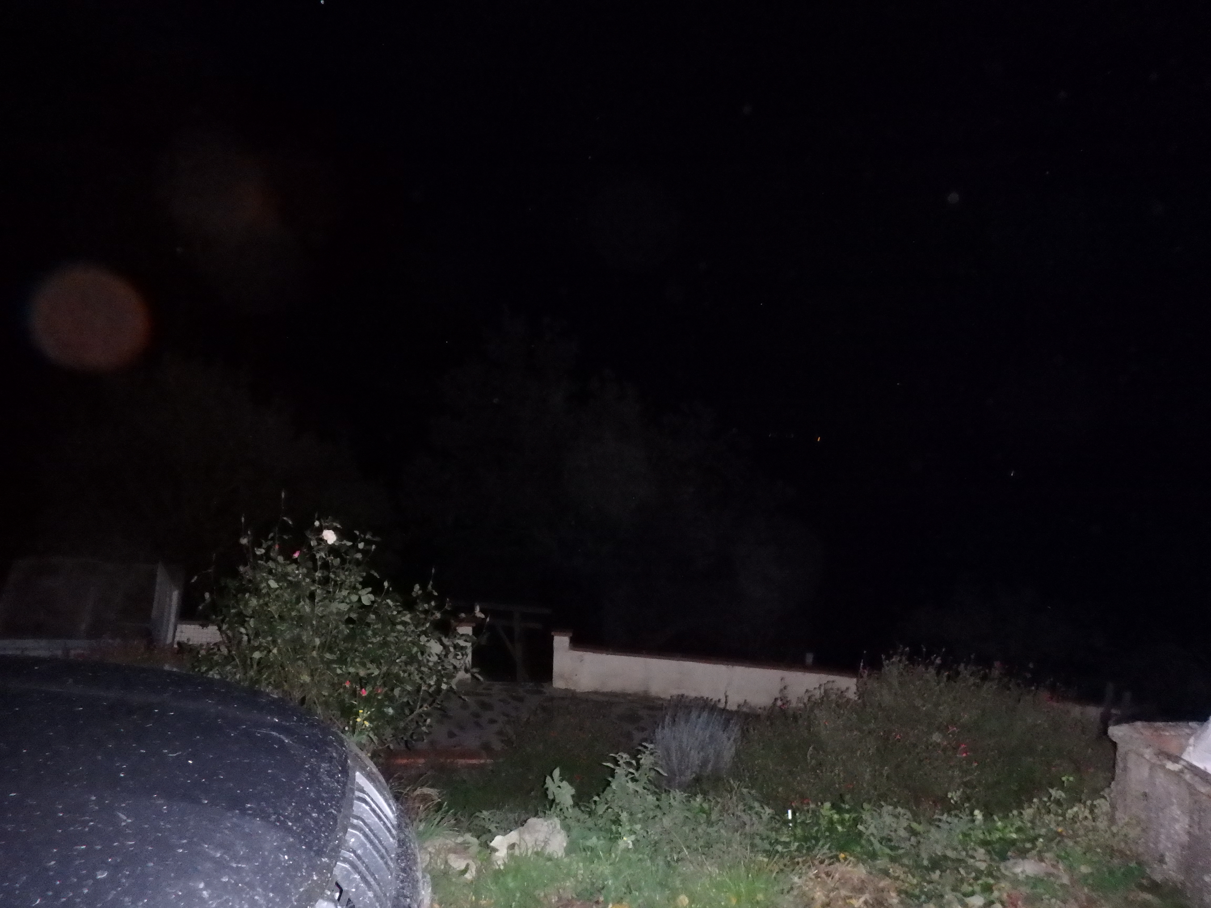 Hiking at night